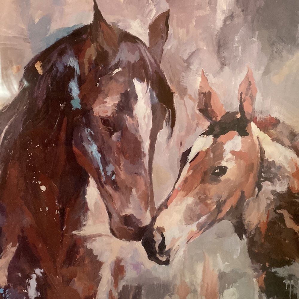 Beautiful Glass enclosed Horses picture. Great addition to your decor. - Picture 7 of 11